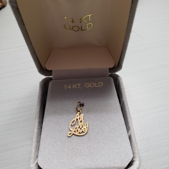 Jewelry - 🔥ALL MY LOVE 14 KT GOLD PENDANT🔥